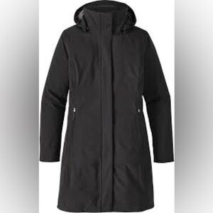 NWOT Patagonia Women’s Black Lash Point Parka Rain Jacket